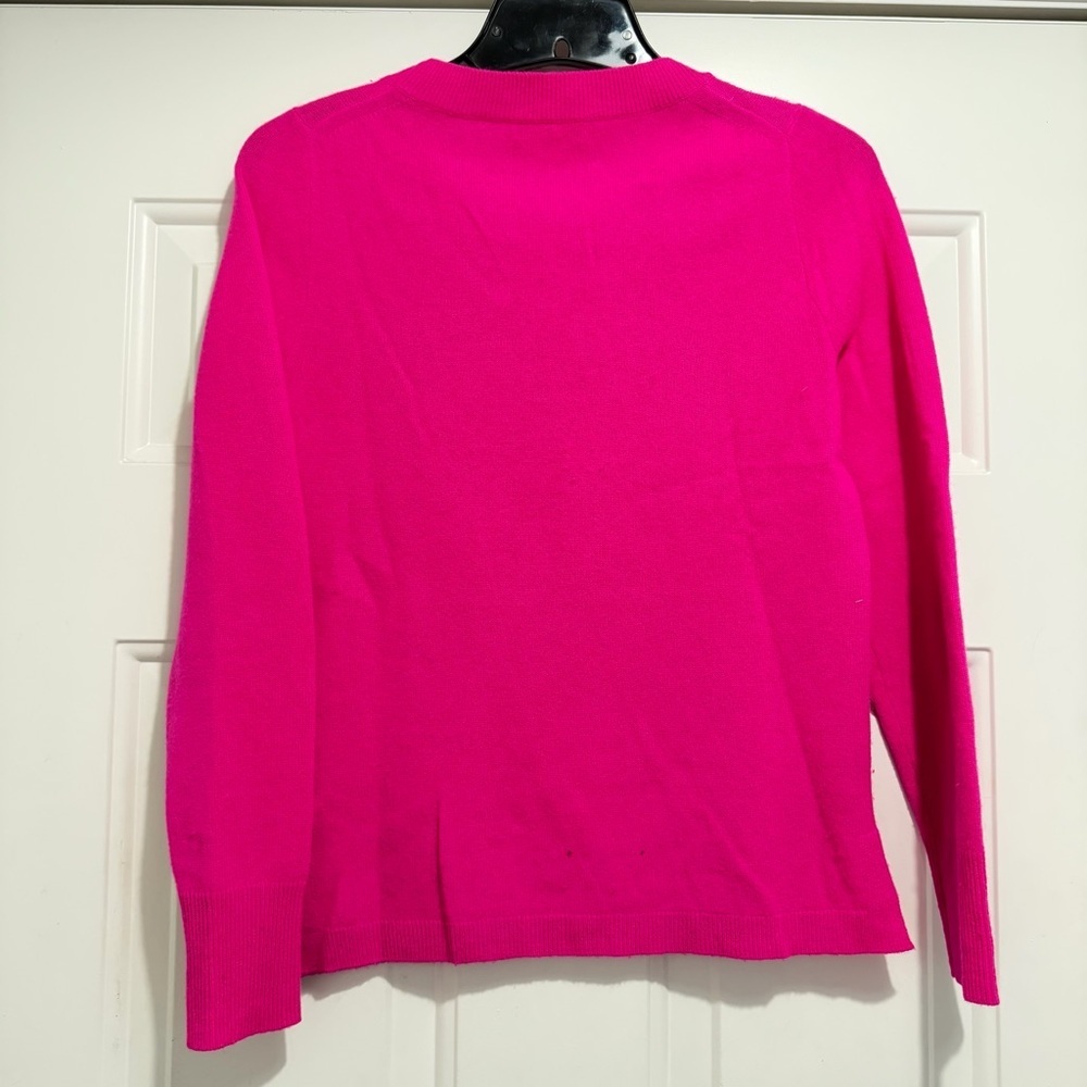 J.Crew Pink 100% Cashmere Crew Neck Sweater Size XS 23088 - Picture 3 of 8